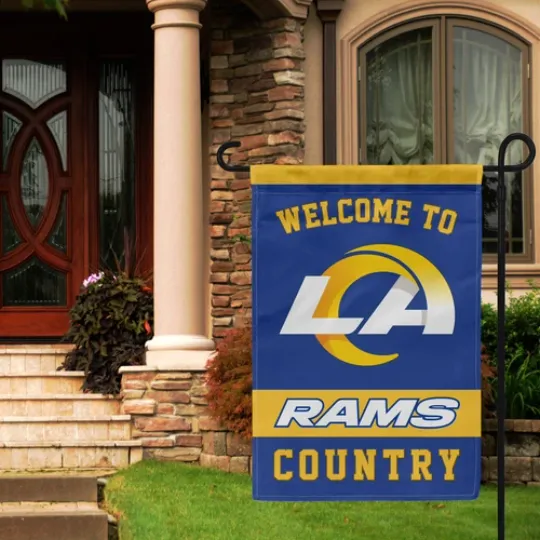 Discover Los Angeles Rams Welcome Garden Flag