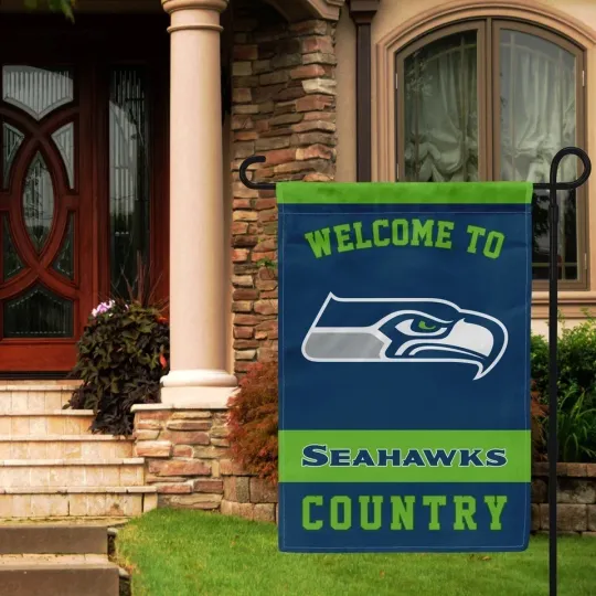Seahawks Country Welcome Garden Flag