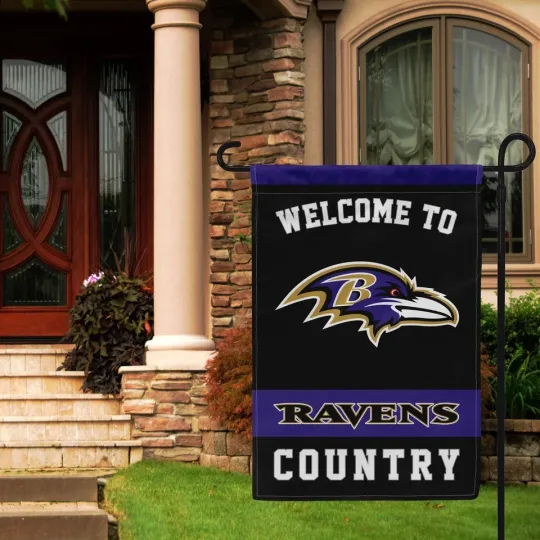 Discover Baltimore Football Welcome Garden Flag