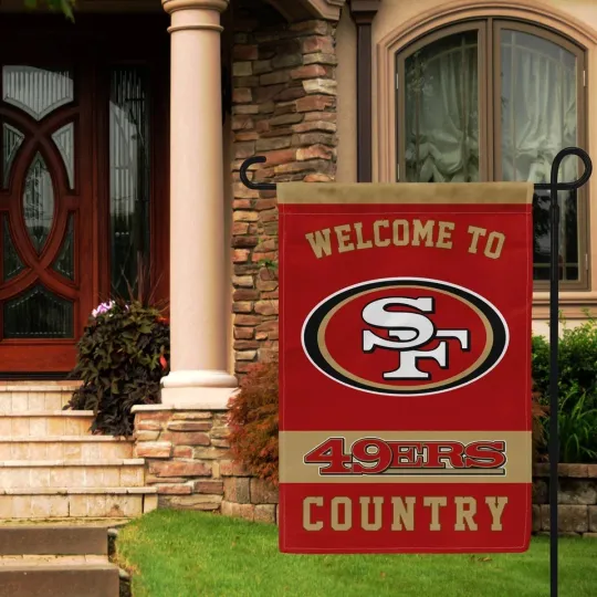 Discover San Francisco Football Welcome Garden Flag