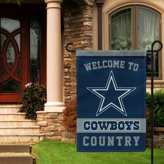 Discover Dallas Football Welcome Garden Flag