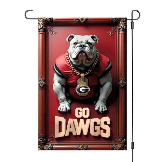 Discover GA bulldogs Garden Flag