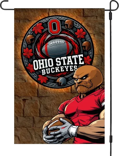 Discover Ohio State Buckeyes Garden Flag, NCAA Football Fan Gift
