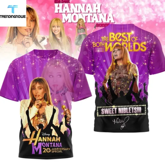 Discover 2026 Miley Hannah Montana 20Th Anniversary 3D T-Shirt