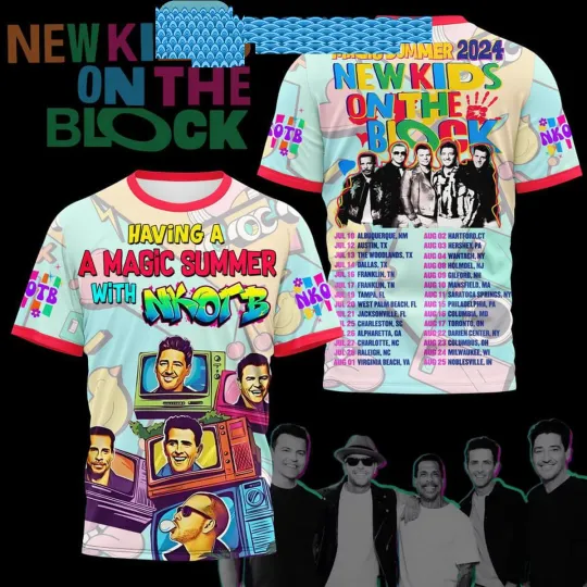 Discover Having Magic Summer With NK on The Block 2024 Hoodie T-Shirt