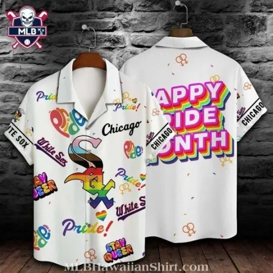 Discover Chicago Baseball White Team Soxx Pride Month Celebration Hawaiian Shirt
