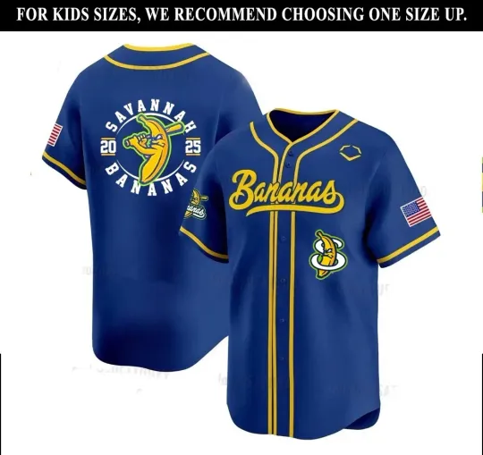 Discover Savannah Bananas Baseball Jersey