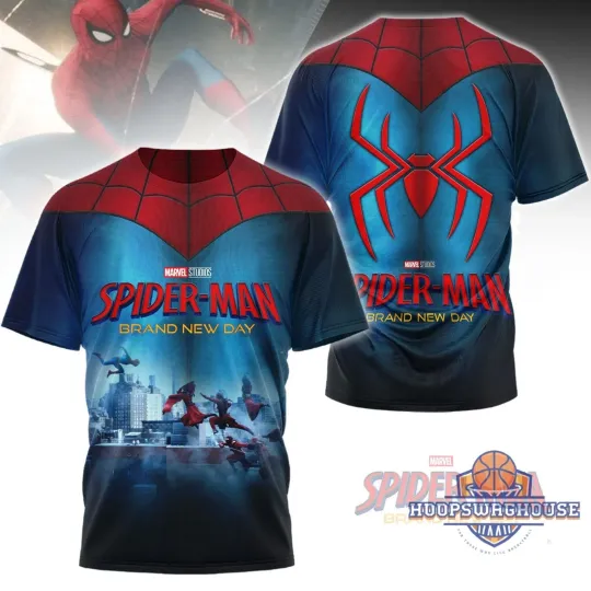 Discover Marvel Studios Spider-Man Brand Day 3D T-Shirt