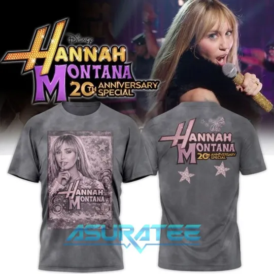 Discover Disney Hannah Montana 20th Anniversary Limited Edition 2026 3D T-shirt