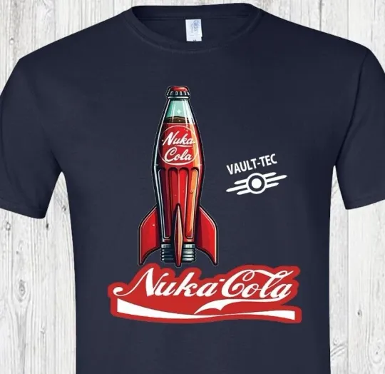 Discover Falllout Nuka Cola Vault Tec Vault Boy T-Shirt