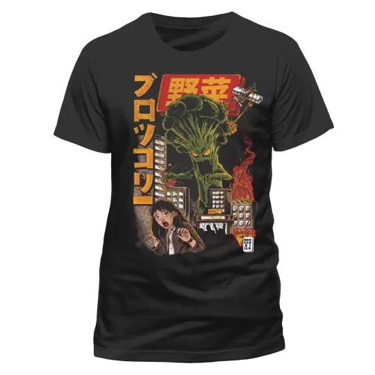 Discover Illustrata The Broccozilla Black T-Shirt