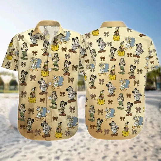 Discover Disney Mickey And Friends Vacation Aloha Surfing Hawaiian Shirt Gift For Friends