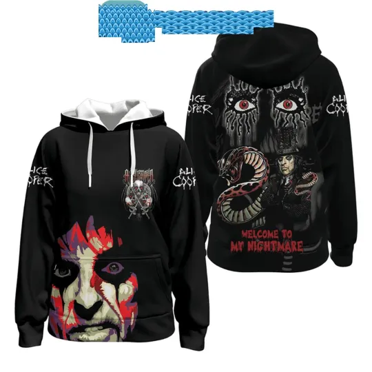 Discover Alice Cooper Welcome To My Nightmare Fan Hoodie