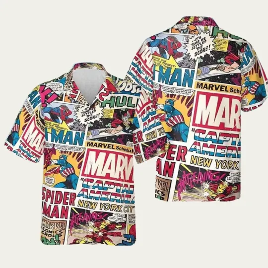 Discover Disney Marvel Superhero Aloha Beach Hawaiian Shirt Unisex Style Gift For Friends
