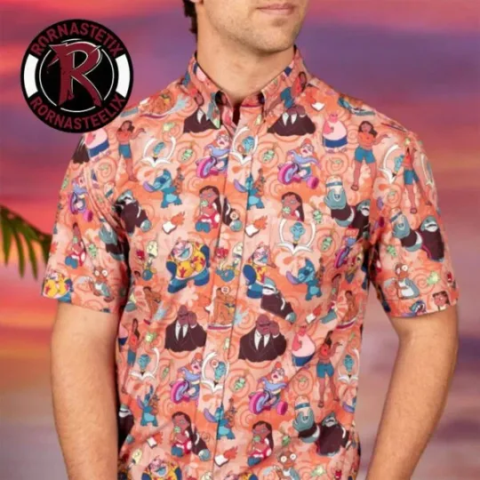 Disney Lilo And Stitch Ohana Means Family Men And Women Hawaiian Shirt