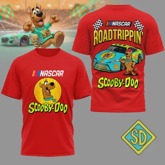 Scooby-Doo NASCAR Racing Shirt, Cartoon Fan Tee