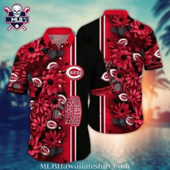 Discover Cincinnati Baseball Team Redss Blossom Passion Hawaiian Shirt – Tropical Reds Ge