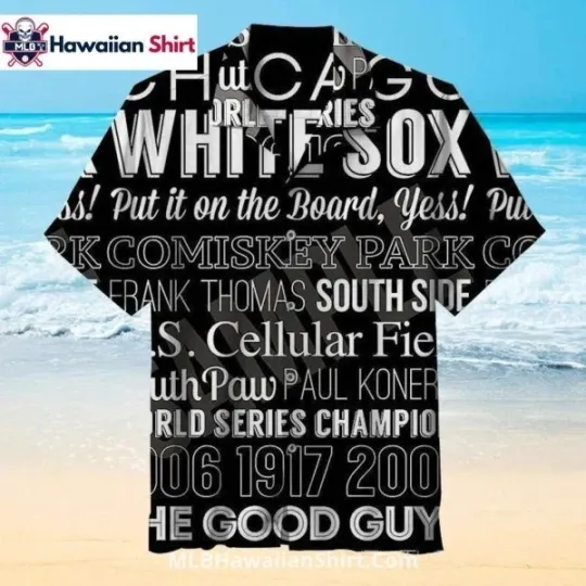 Discover Silver Chicago Baseball White Team Soxx Pineapple And Hibiscus Hawaiian Shirt