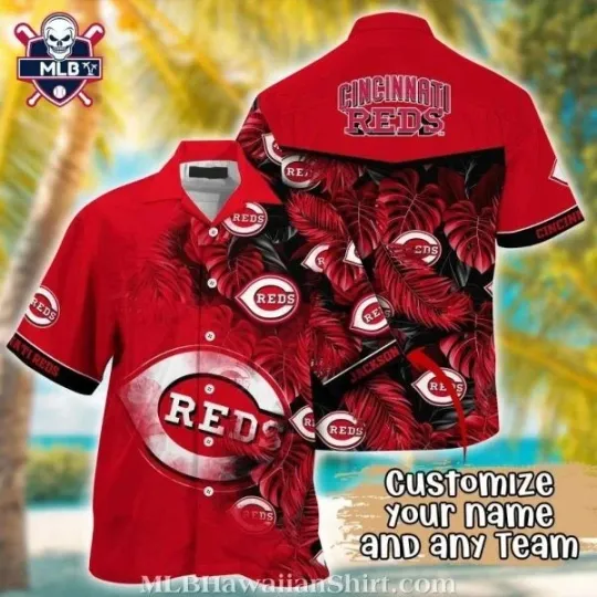 Discover Cincinnati Baseball Team Redss Blossom Passion Hawaiian Shirt – Tropical Floral
