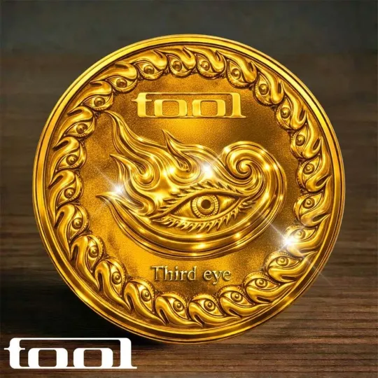 Discover TOOL Band Commemorative Coin Third Eye Alex Grey Style Progressive Metal V1