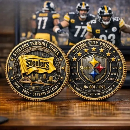 Discover Steeler 51St Anniversary Terrible Towel Legacy Challenge Coin
