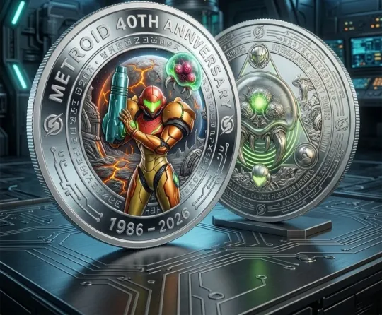 Discover Metroid 40Th Anniversary Galactic Bounty Hunter Collector Coin