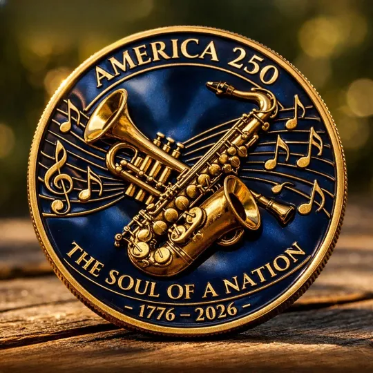 Discover 1776-2026 American Music Spirit Coin