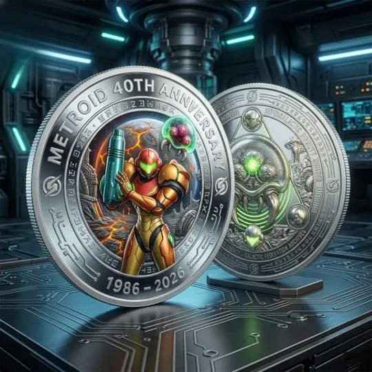 Discover Metroid 40Th Anniversary Galactic Bounty Hunter Collector Coin
