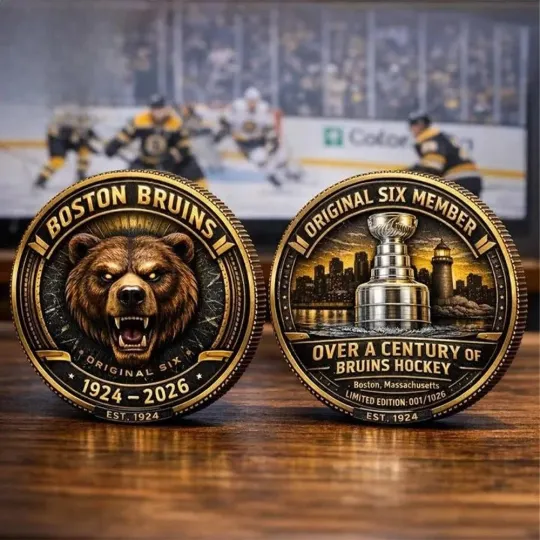 Discover 2026  Bruins 102Nd Anniversary Centennial Challenge Coin Limited Edition