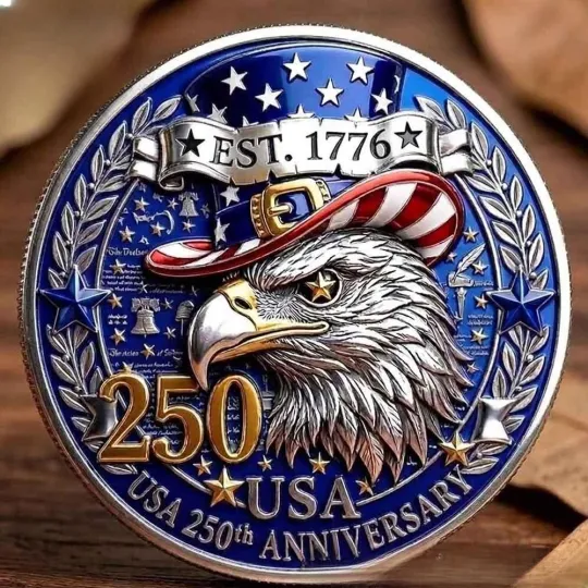 Discover USA 250th Anniversary Commemorative Coin