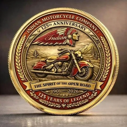 Discover Motorcycle 125th Anniversary Commemorative Coin