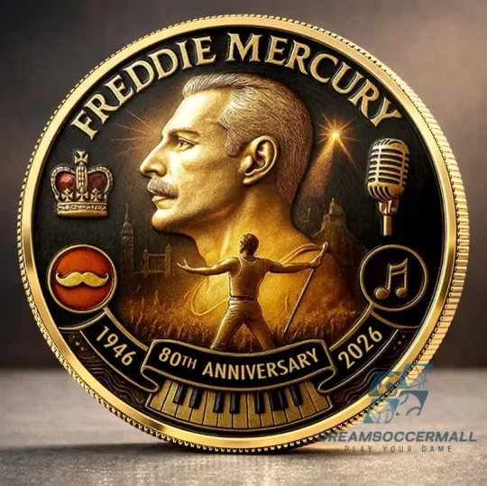 Discover Freddie Mercury 80th Anniversary 1946-2026 Commemorative Coin