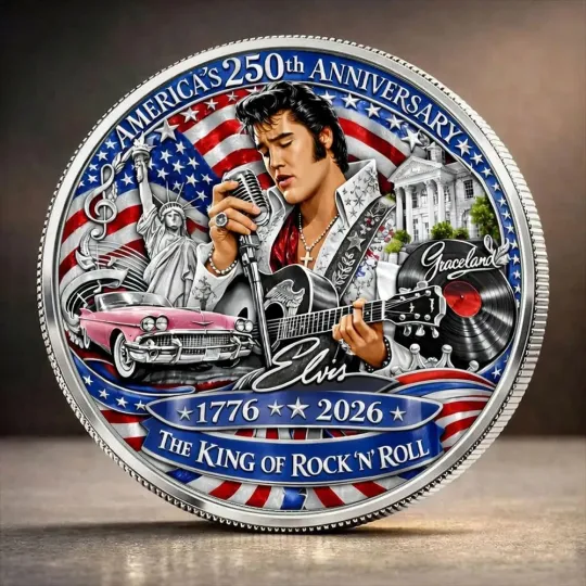 America250 x Elvis Presley Commemorative Coin
