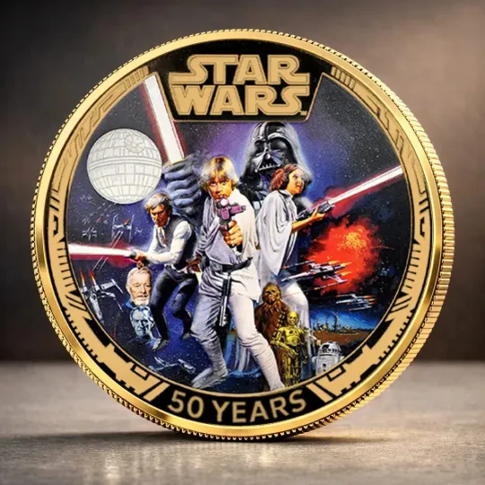 Discover Star Wars 50th Anniversary Commemorative Coin