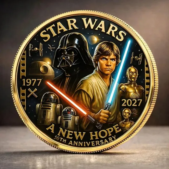 Discover Star Wars 50th Anniversary Commemorative Coin