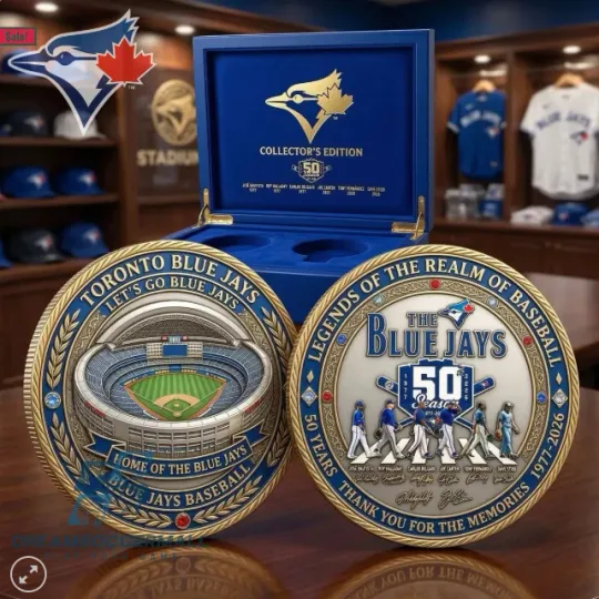 Discover Blue Jays 50 Season Legends Thank You Commemorative Coin