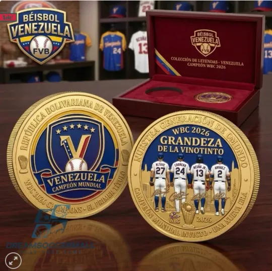 Discover Venezuela Baseball WBCC 2026 Champions Commemorative Coin