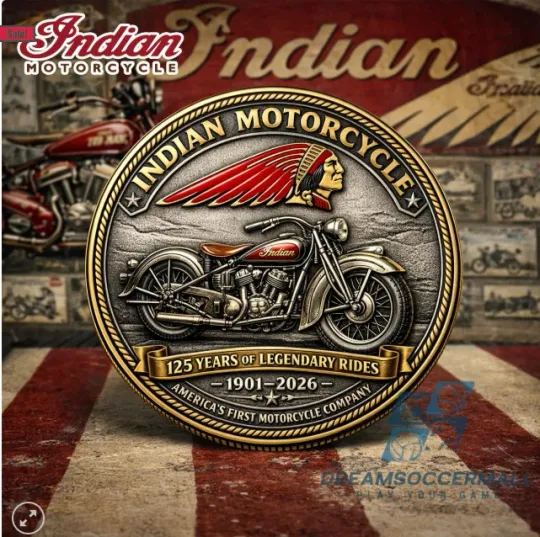 Discover Motorcycle 125 Years of Legendary Rides 1901-2026 Commemorative Coin