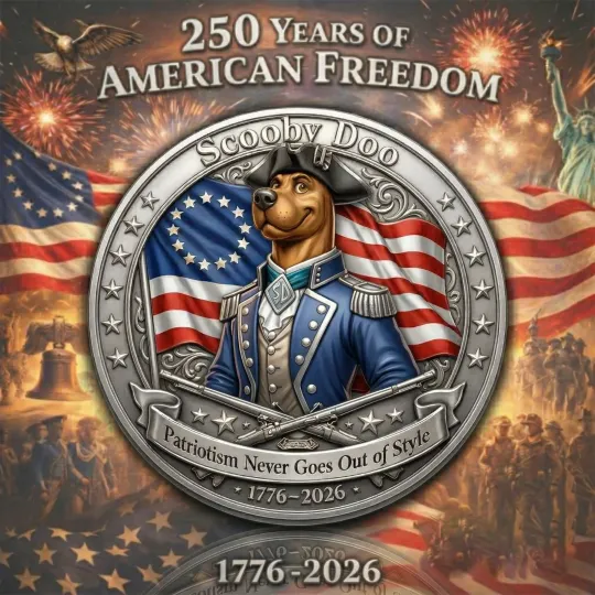 Discover Scooby-Doo 250 Years American Freedom 1776-2026 Commemorative Coin