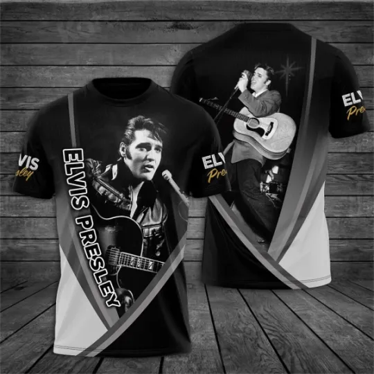 Discover Elvis Presley Rock Star 3D Shirt, Celebrities Fan Gift, Rock Music Lover