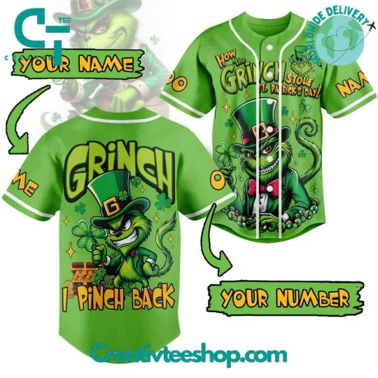 Discover funny character Happy St Patrick Day Baseball Jersey