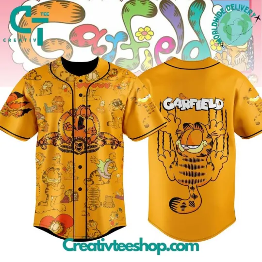 Discover Garfield Cat Baseball Jersey