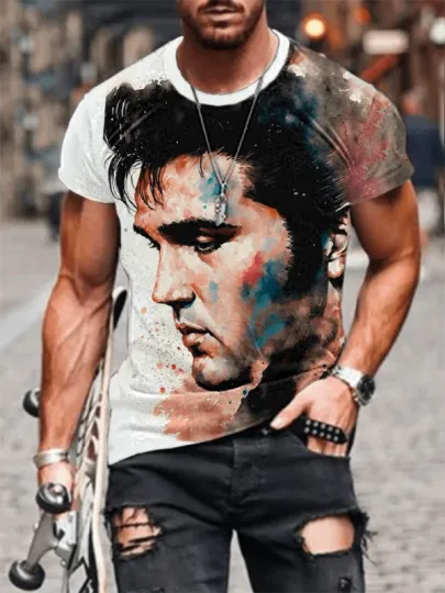 Discover Elvis Presley 3D Shirt, Celebrities Fan Gift, Rock Music Lover
