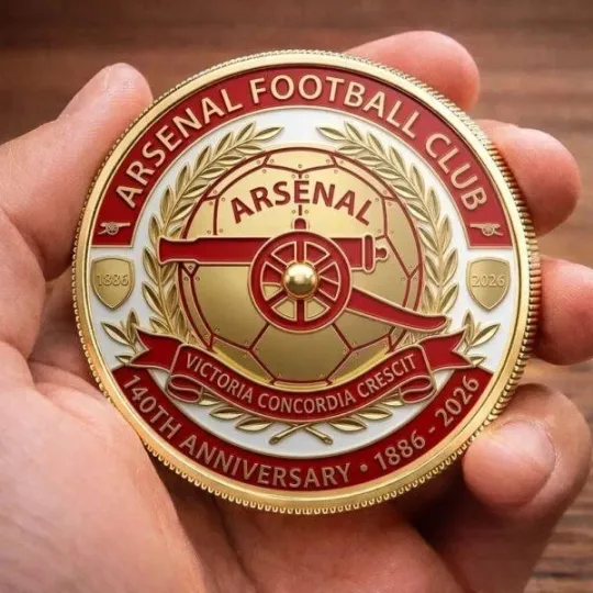 Discover Arsenal Football Club 140th Anniversary 1886-2026 Coin
