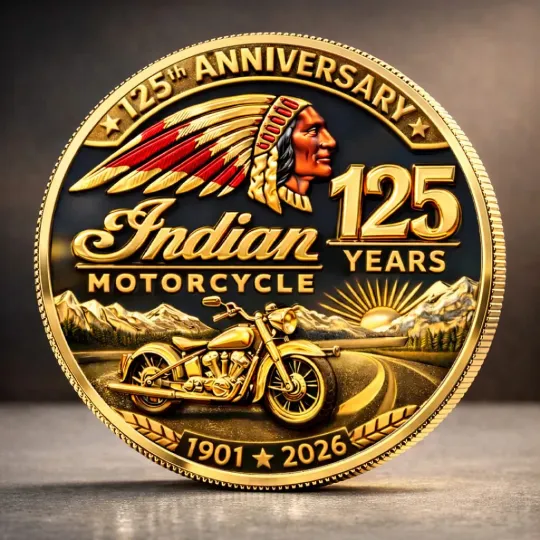 Discover Motorcycle 125th Anniversary Commemorative Coin
