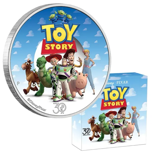 Discover 2025 PM Toy Story 30th Anniversary 1/2oz Silver Proof Coloured Coin