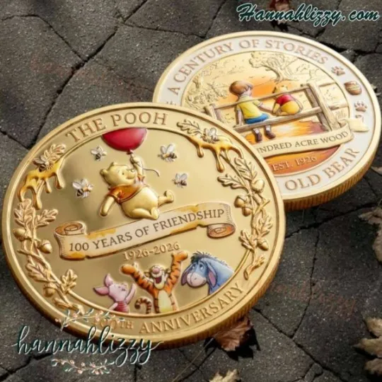 Discover Winnie the Pooh 100th Anniversary 1926-2026 Commemorative Coin