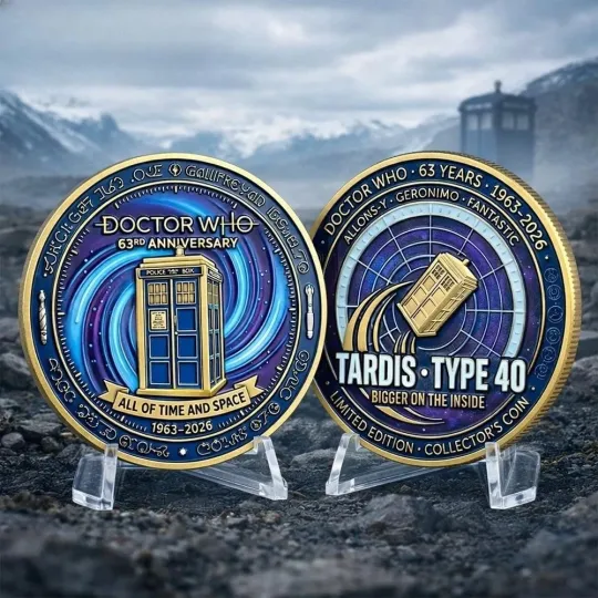 Discover Doctor Who 63Rd Anniversary Tardis Type 40 Commemorative Coin 2026