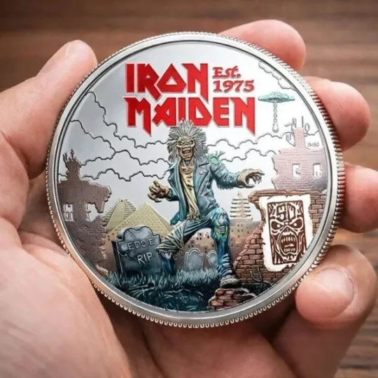 Discover Iron Maiden 50th Anniversary Est 1975 Collectible Coin