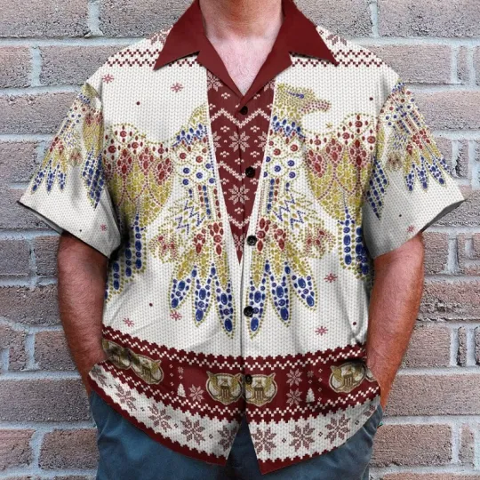 Discover Elvis Presley Ugly Pattern Cosplay Costume Hawaiian Shirt